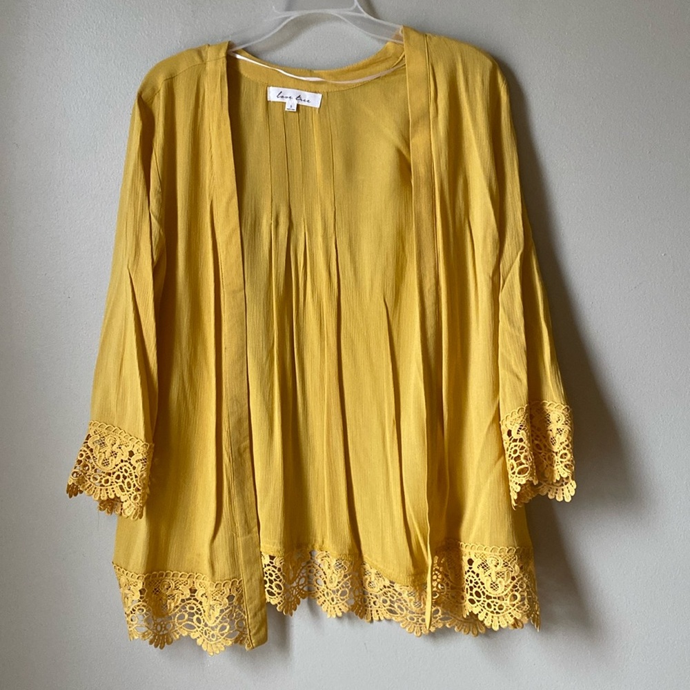 Love Tree | Open Front Golden Yellow Cover Up
